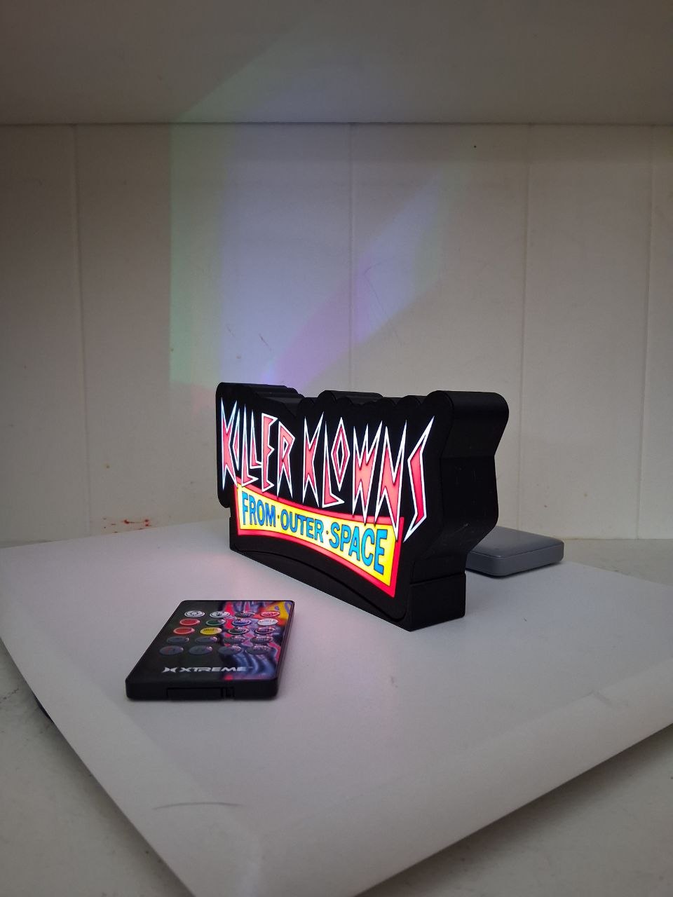 Killer Klowns LED light box – custom 3D printed – Lit Layer Creations